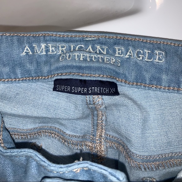 LIKE NEW SIZE 12 AMERICAN EAGLE JEGGING JEANS - Picture 3 of 5